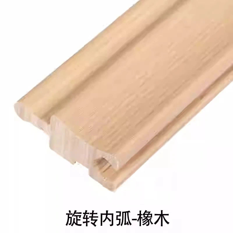 6 pieces 2.3M Rotating Solid Wood Grille Panel - Small Great wall Wrapped Cylinder Curved Internet Red Background Wall