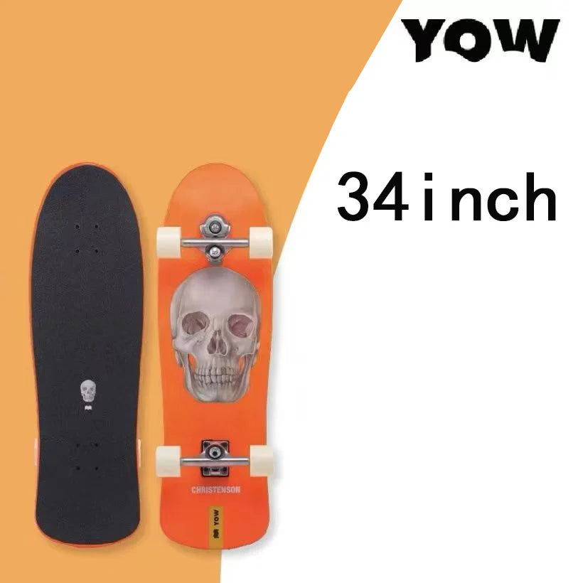 YOW land surf skateboard longboards whole kits good quality spring system branded with trucks wheels bearings and tool