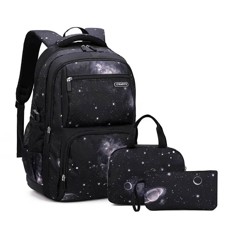 Boys Backpacks 3 Pieces Sets School Bags Large Size Bag For Teenagers Children Knapsack Big Boy Backpack Middle School Students - AIAZ