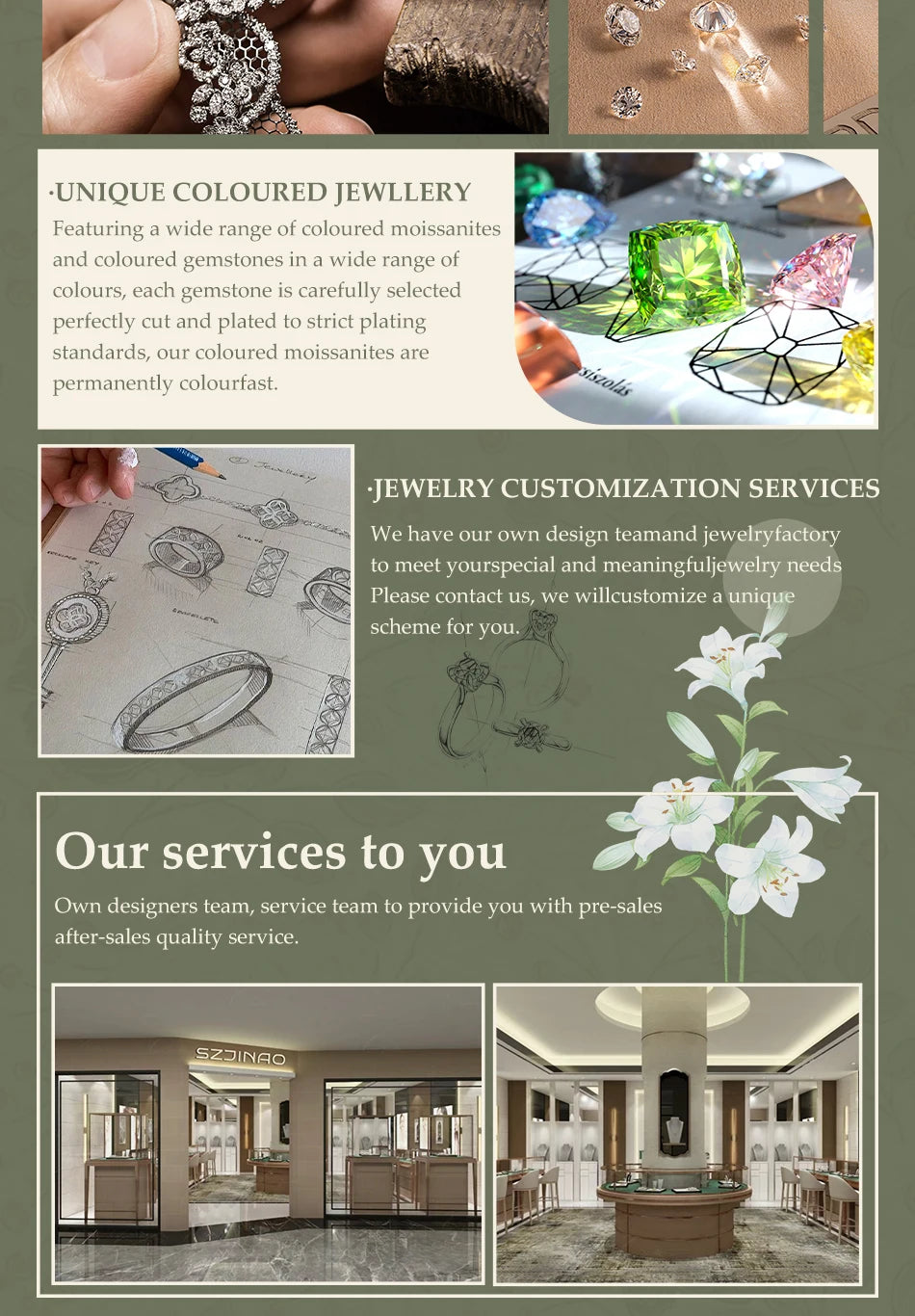 Original Design 18K Gold Moissanite Pendant 2ct VVS1 AU750 Bauhinia Necklace for Women Anniversary Party Gift Trendy Jewelry