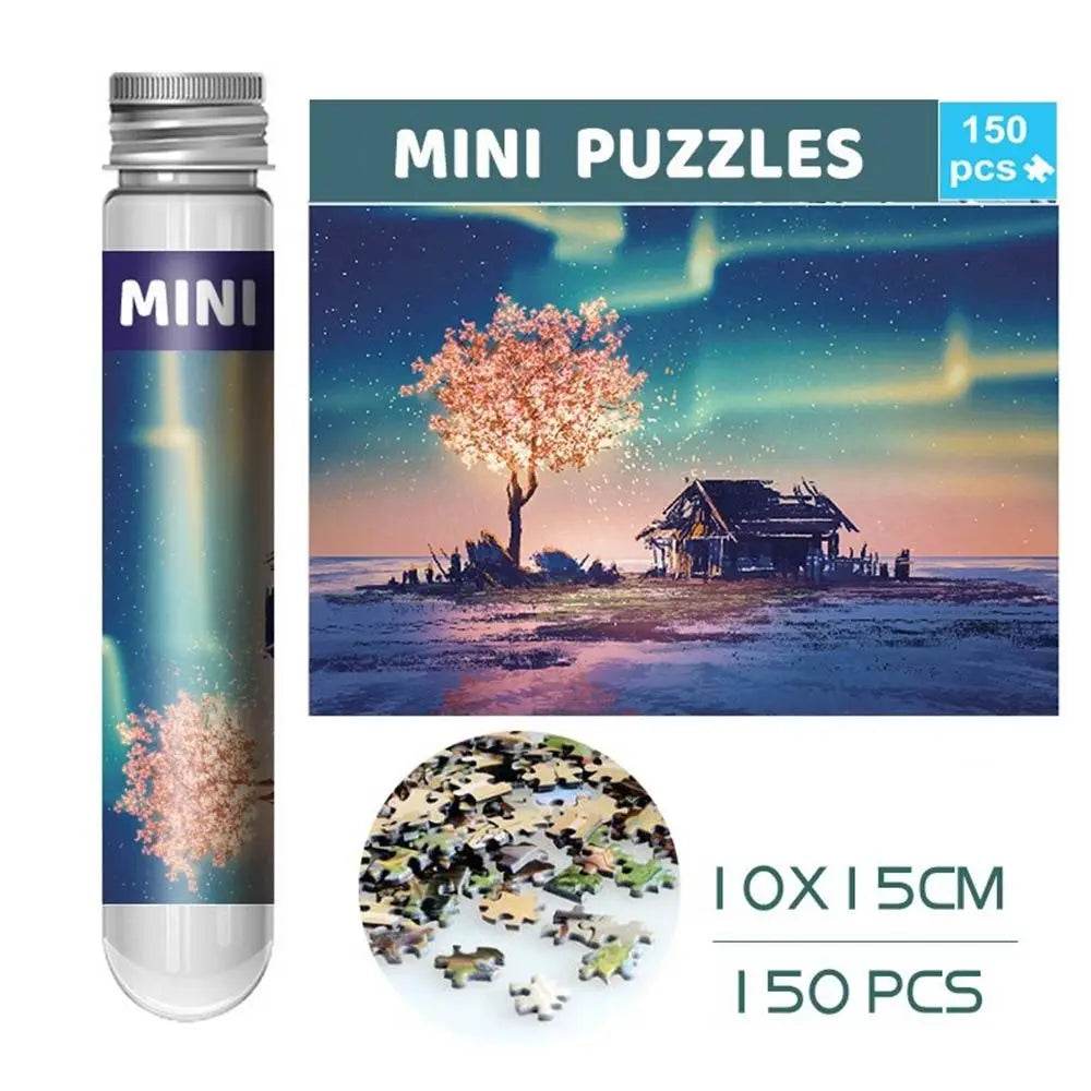 150PCS/Set Oil Painting Jigsaw Puzzles Mini Test Tube Oil Painting Jigsaw Gifts Family Educational Toys Adult Children - AIAZ