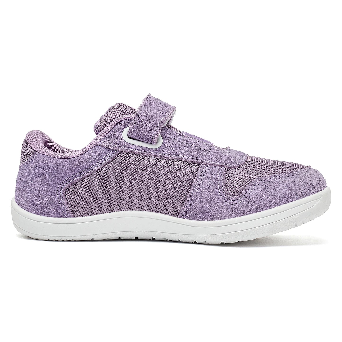 HOBIBEAR Kids Wide Toe Barefoot Shoes Little/Big/Kid Hook Loop Minimalist Sneakers Artificial Leather Mesh Lightweight Shoes