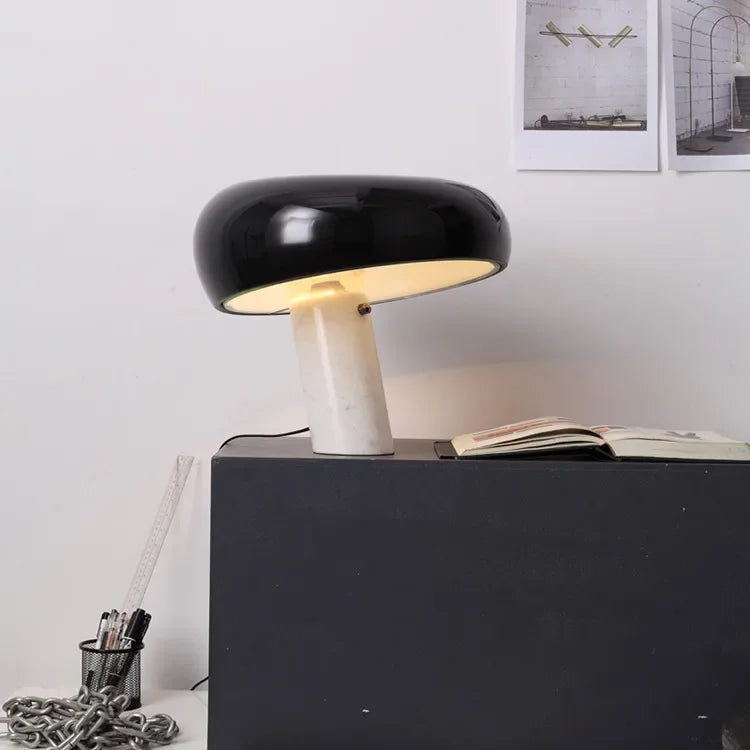 Italian Luxury Designer Mushroom Marble Desk Lamp Modern Children's Study LED Table Lamps Living Room Bedroom Decorative Lights