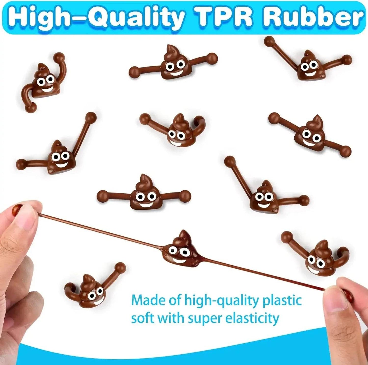 1/6/12set Fun Colorful Shooting Fake Poop Toys For Kids Birthday Party Favor Bag Piñata Filler Boys Girls Party Gifts Supplies - AIAZ