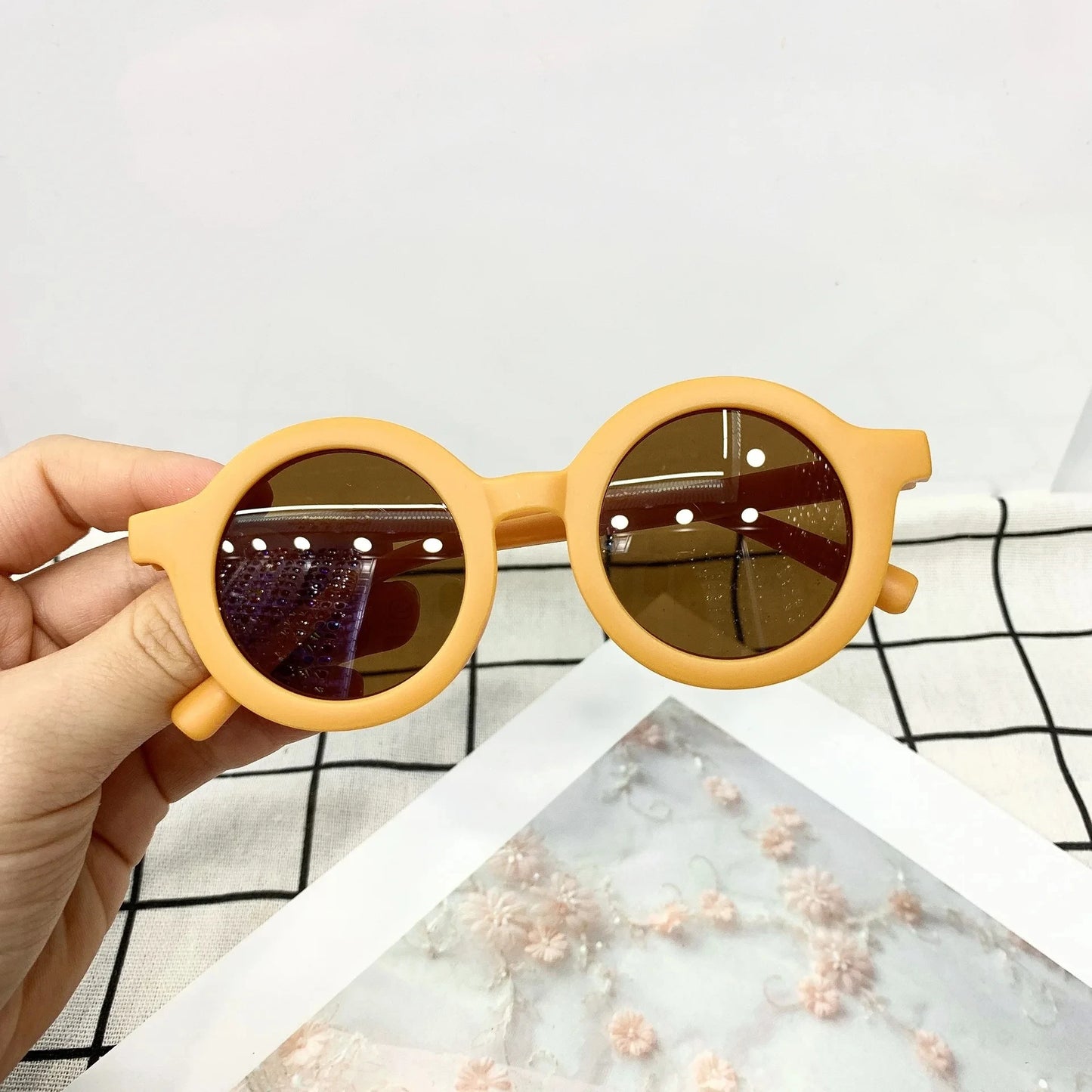 2024 new children's sunglasses yuanchaotong UV400 plastic glasses sunglasses