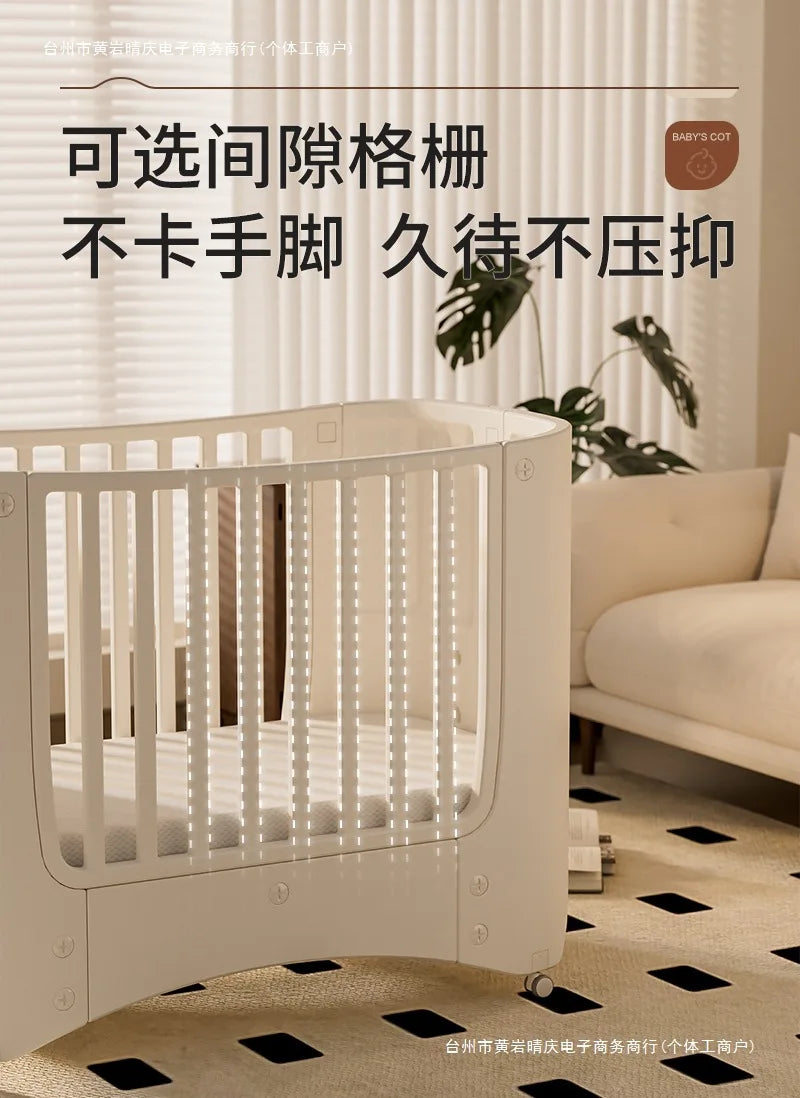 Crib Adjustable Movable Splicing Game Bed Baby Multifunctional Diaper Table