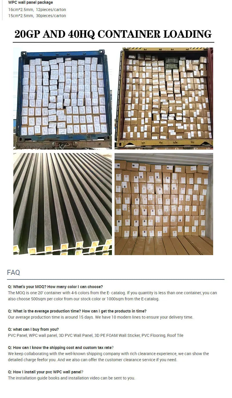 PVC grate wallboard WPC Great Wall board for interior decoration sold by the manufacturer