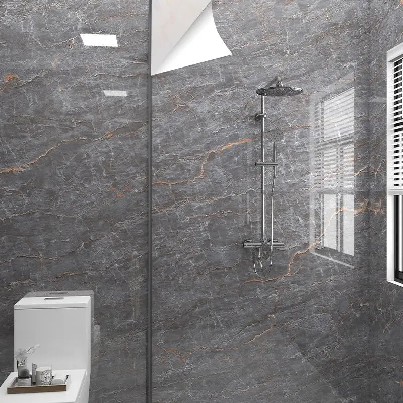 20 Meters Adhesive Wallpaper Bathroom Waterproof Stickers Toilet Wall Renovation Formaldehyde-Free Kitchen Decor Wall Stickers