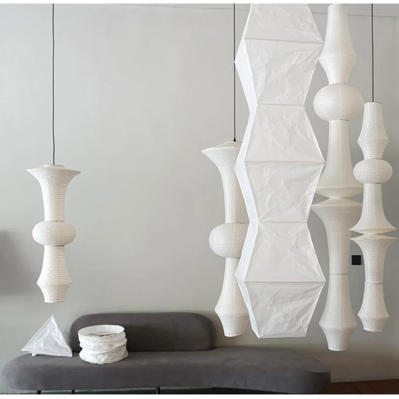 Janpanese Akari Rice Paper Lamp modern Noguchi Yong Pendant Lamp Living Room Bedroom Corner Designer Light
