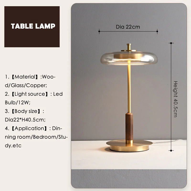 Retro Glass Floor Lamp Luxury Gold Lustre Glass Floor light for Living Room Bedroom bedside Mushroom Metal Art Design Table lamp