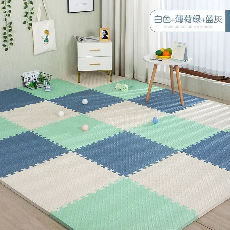 30x30x1cm Baby Play Mats Plain Color Puzzle Mats EVA Foam Mat Kids Jigsaw Mats For Bedroom Protective Floor Tiles Mat Baby Games