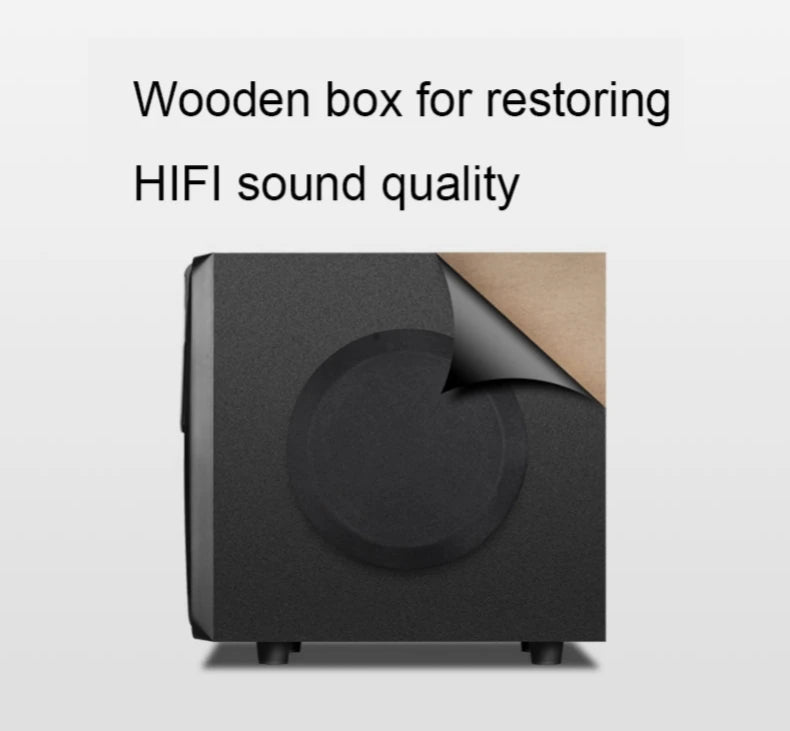 5.1 Floor-Standing Multimedia Sound Box Home Theater System 3D Surround Subwoofer 60W TV Bluetooth Speaker With Remote Control