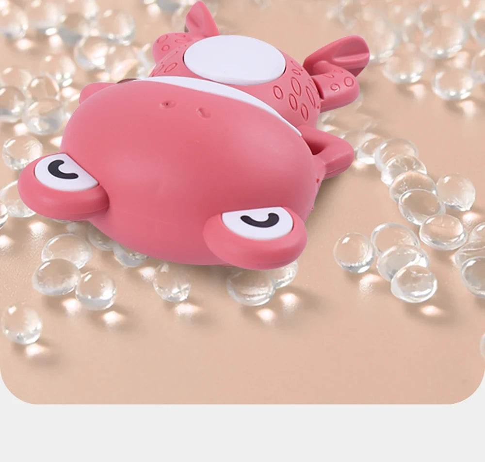 Baby Shower Clockwork Cute Animal Swimming Frog When Baby Bath In Bathroom Baby Water Toy Kids Clockwork Bath Toys Bathroom Toys - AIAZ