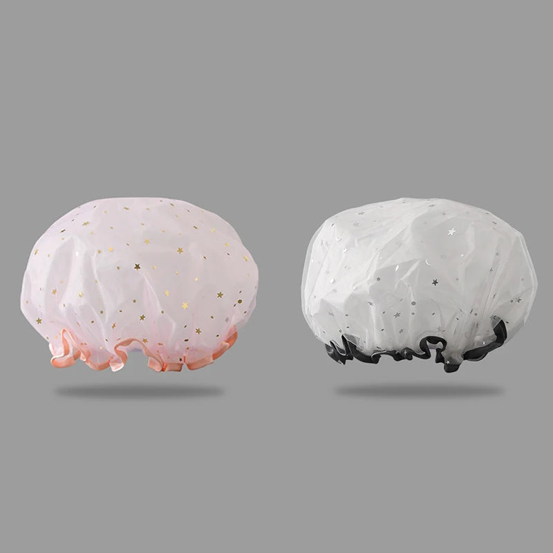 Shower Bath Cap Girl Luxury Women's Reusable Shower Cap Donuts for Hair Swimming Cap Shower Bonnet Douche