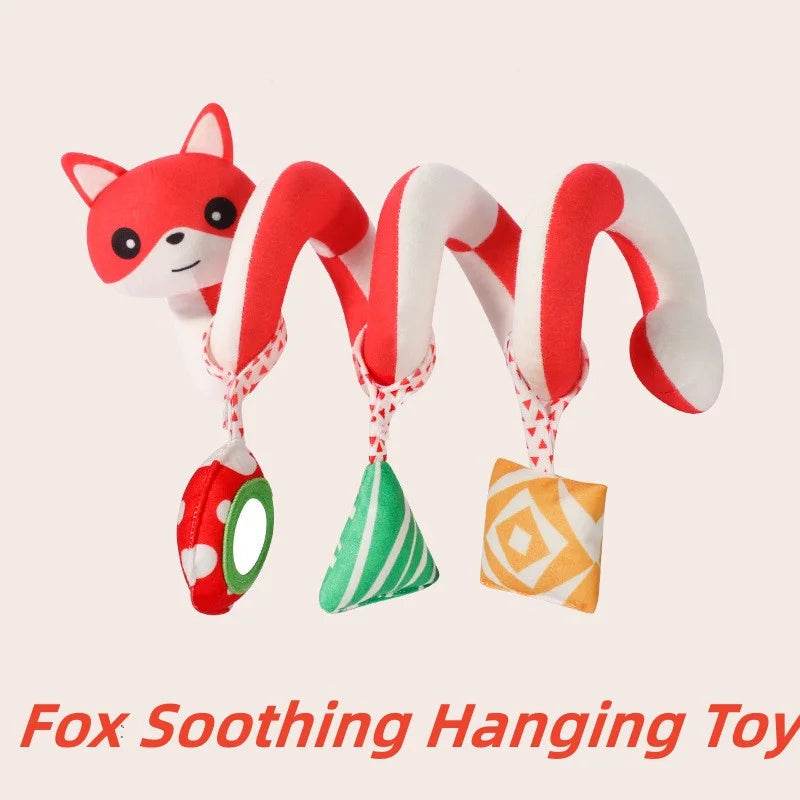 Montessori Baby Toys Kawaii Soft Plush Dolls Animal Strollers Pendant Toys for Newborn Boys Girls Toddler Birthday Gift - AIAZ