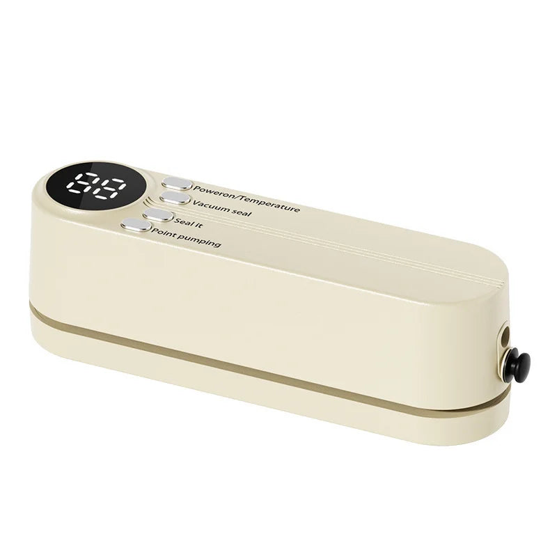 2-in-1 Vacuum Sealer with USB-Rechargeable Portable,with 3 modes vacuum sealant, for fruits, meat, etc. to keep fresh