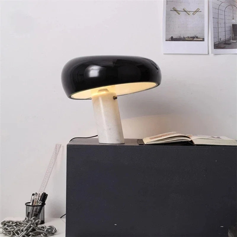 Italian Luxury Designer Mushroom Marble Desk Lamp Modern Children's Study LED Table Lamps Living Room Bedroom Decorative Lights