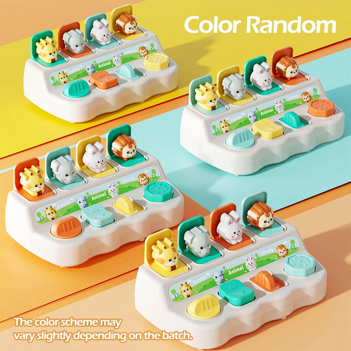 Montessori Pop up Animal Toys and Learning Boxes - Enhance Logic and Motor Skills, Suitable for Children's Birthday Gifts - AIAZ