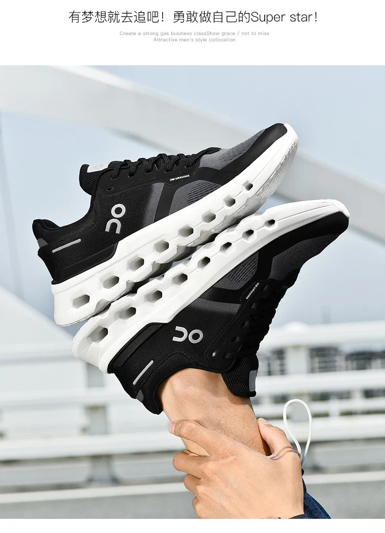 Fluorescence Running Shoes Men Training Marathon Sports Breathable Lightweight Women's Comfortable Nonskid Leisure Sneakers