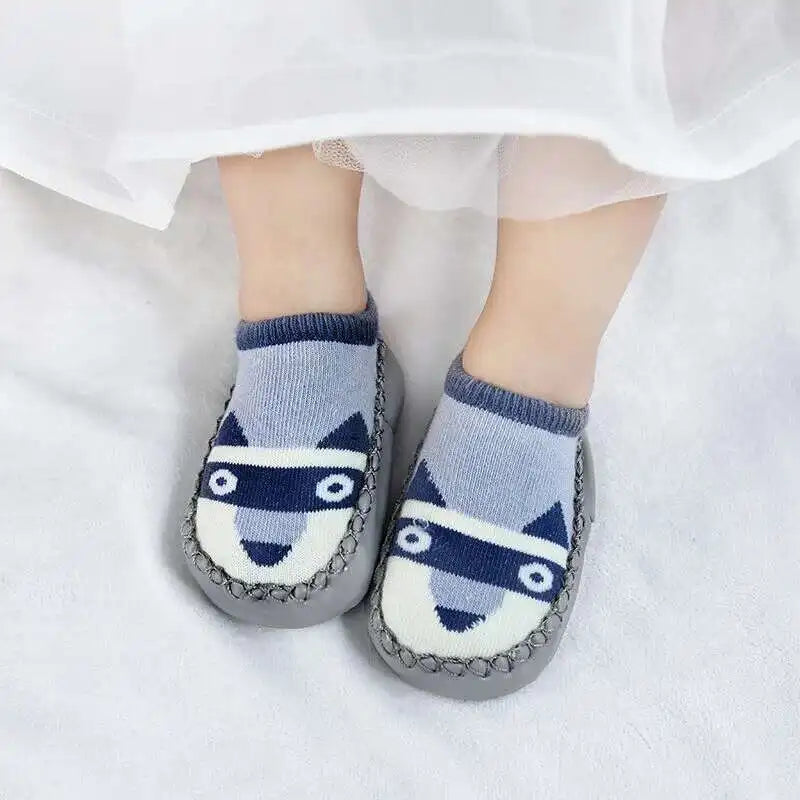 1 Pair Fashion Cute Baby Socks With Rubber Soles Infant Spring Autumn Winter Children Floor Socks Shoes Anti Slip Soft Sole Sock