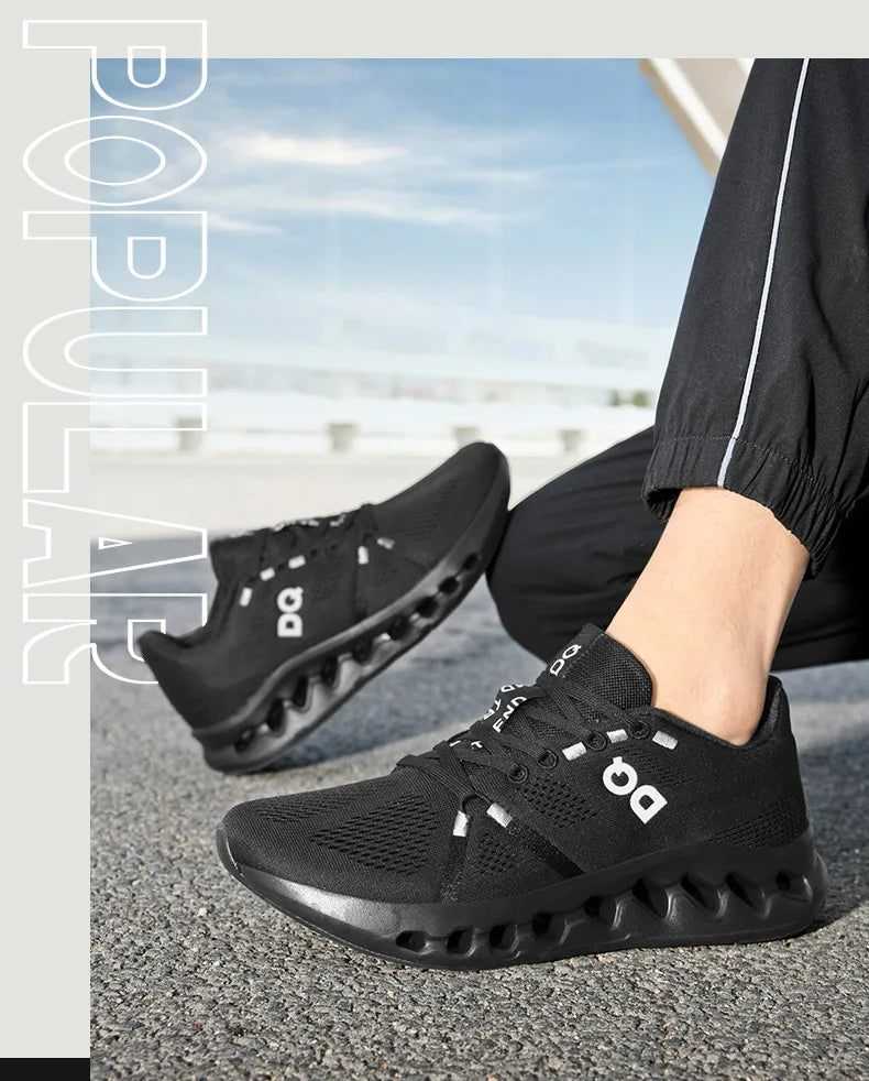 Men's Running Shoes Breathable Lightweight Shock Absorption Athletic Gym Training Sneakers Non-Slip Comfortable Sports Shoes