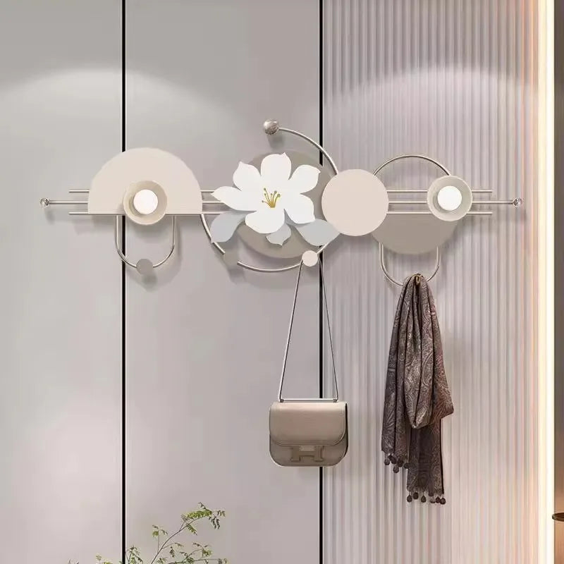 Iron Wall Hanging Grind Smooth Coat Hanger Hooks Hat Organization Creative Door Hanger Storage Rust-proof Home Storage