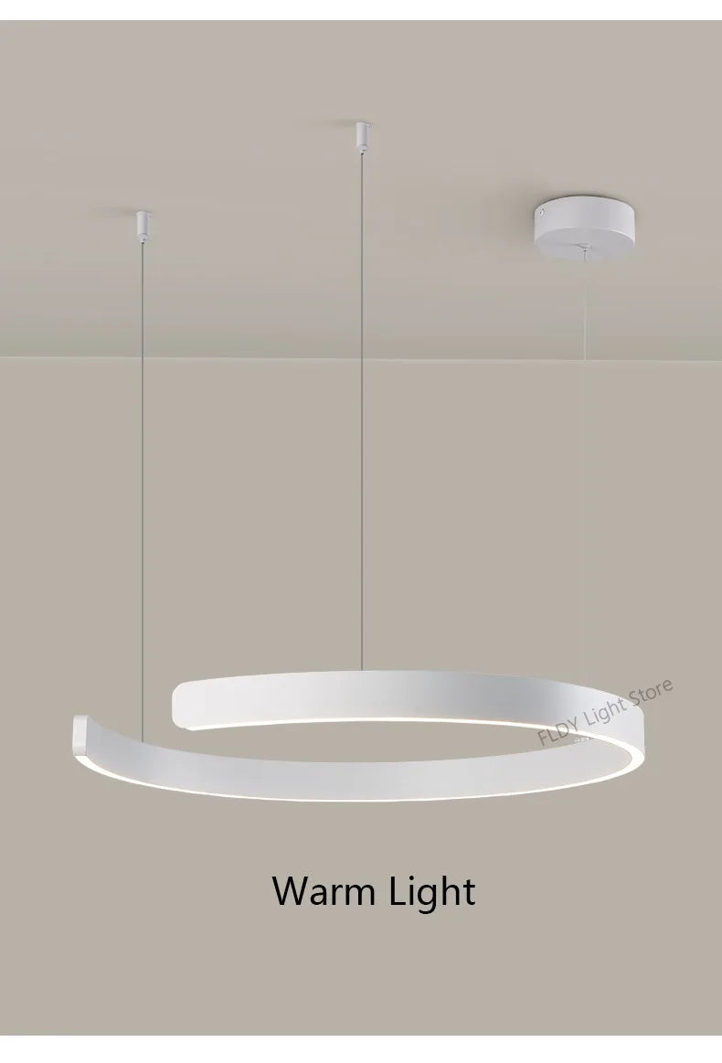 Ceiling chandelier Pendant light Chandeliers for dining room LED Bedroom living room nordic home decor Modern Round ring lamps