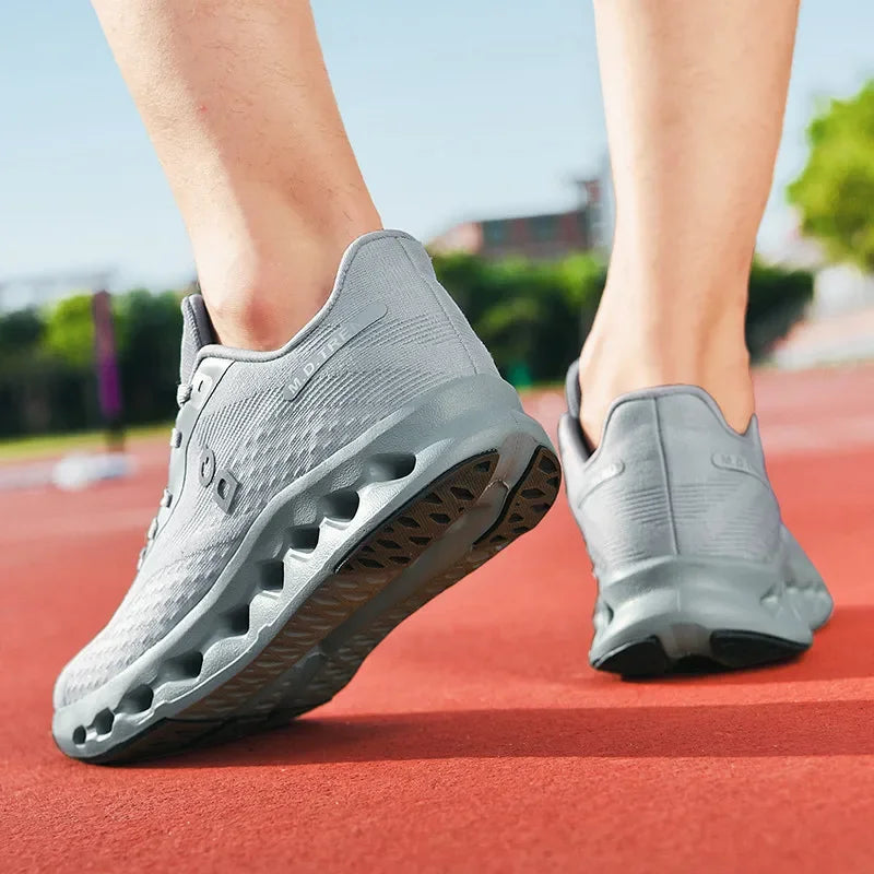 Fashion Cushioning Running Shoes for Men Lightweight Sneakers Breathable Tennis Shoes Non-Slip Sports Casual Walking Footwear