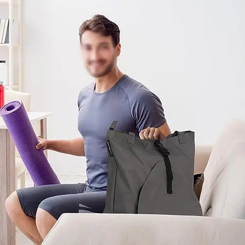 Large Capacity Yoga Bags Canvas Durable Travel Bag Yoga Mat Gym Bag With Phone Zip Pocket