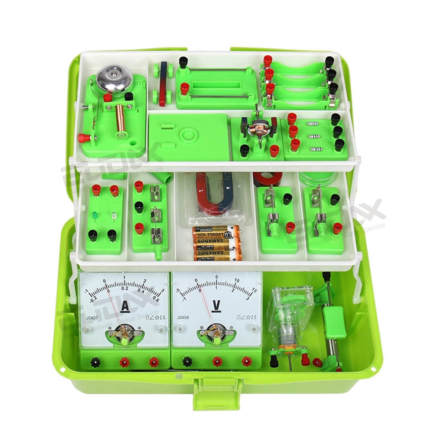 Physics Labs Basic Electricity Discovery Circuit Magnetism Experiment Kits Science Education Toy for Junior Senior High School - AIAZ