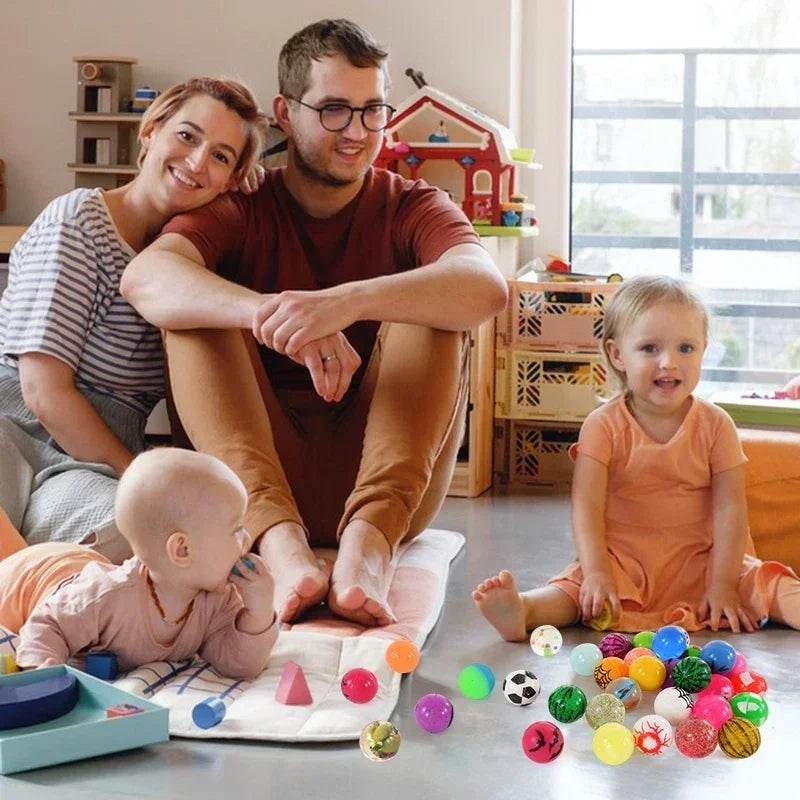 10/20/50Pcs Bouncy Ball Toys Kids Birthday Party Favors Gifts for Guests Rubber Bouncing Ball Pinata Goody Bag Fillers Prizes - AIAZ