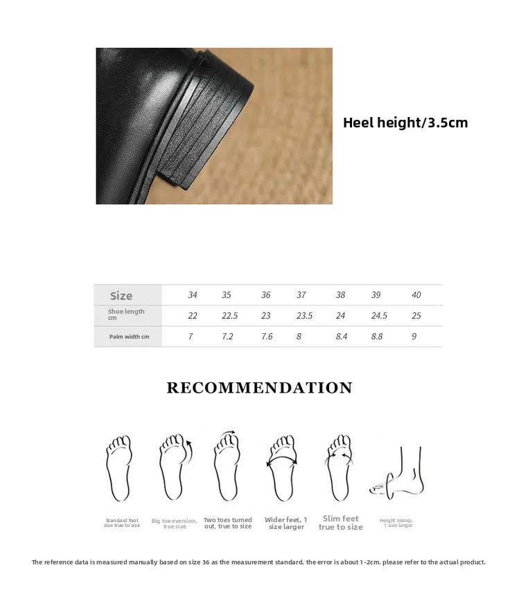 Dress Shoes Women Loafers Cow Leather Sheepskin Rubber Formal Business Suit Ladies 2025 Spring Autumn Handmade