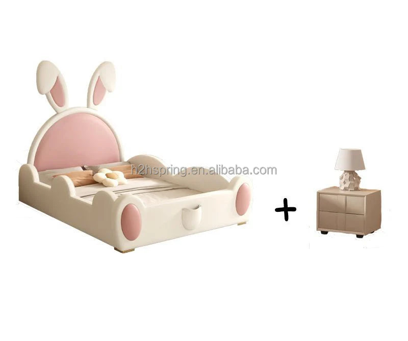 Hot Selling Pin Color Baby Rabbit Bed With Side 1500x2000cm