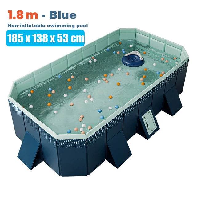 3M/2.6M/2.1M Big Swimming Pool Wear-Resistant Non-Inflatable Outdoor Large Pools Outdoor Indoor Game Back to School Gifts - AIAZ