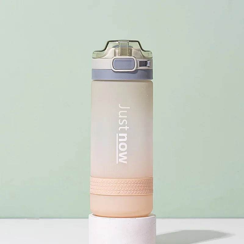 400ml/600ml New Fashion Water Bottle With Straw BPA Free Portable Outdoor Sport Cute Drinking Plastic Bottles Eco-Friendly - AIAZ