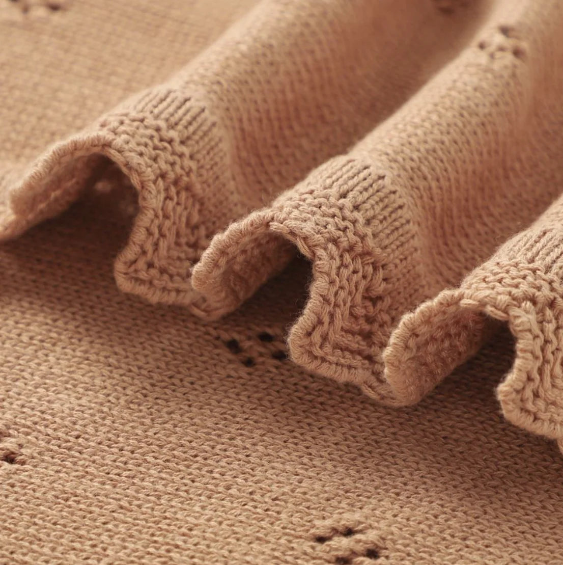 Knitted Baby Blanket Newborn Swaddle Wrap Blankets For Boys Girls 100% Cotton Soft Infant Receiving Blanket Crib Quilt Stuff