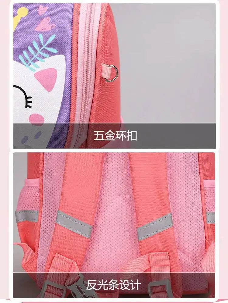 Children School Bags Girls Boys Backpacks Kindergarten Schoolbag Cartoon Animal Toddler Kids Backpack For 2-8 Years - AIAZ