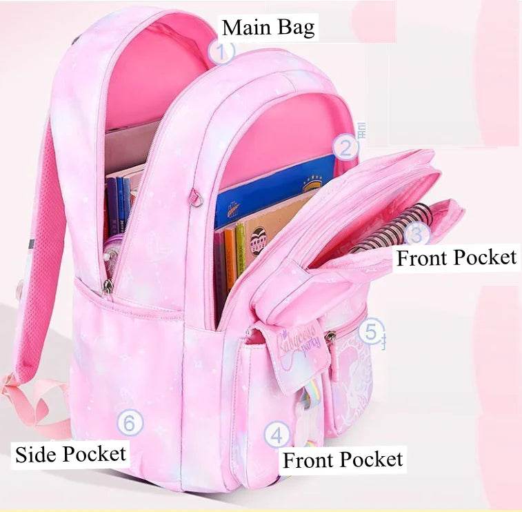 School Rolling backpack Bags school wheeled backpack for girls kids School trolley bag for girls school bag wheels for girls - AIAZ