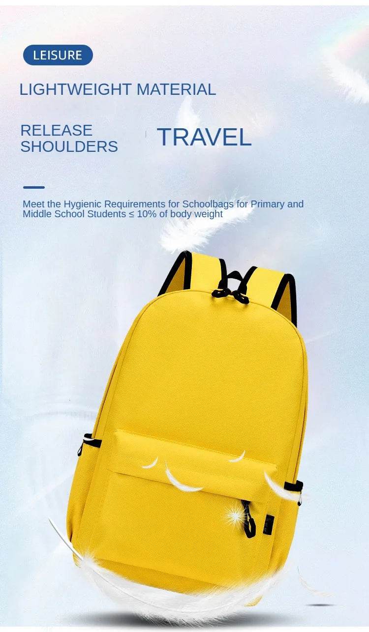 Personalized School Bag Custom Logo School Backpack Training Class Gift School Name Pattern Elementary school backpack wholesale - AIAZ