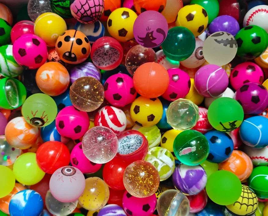 10/20/50Pcs Bouncy Ball Toys Kids Birthday Party Favors Gifts for Guests Rubber Bouncing Ball Pinata Goody Bag Fillers Prizes - AIAZ