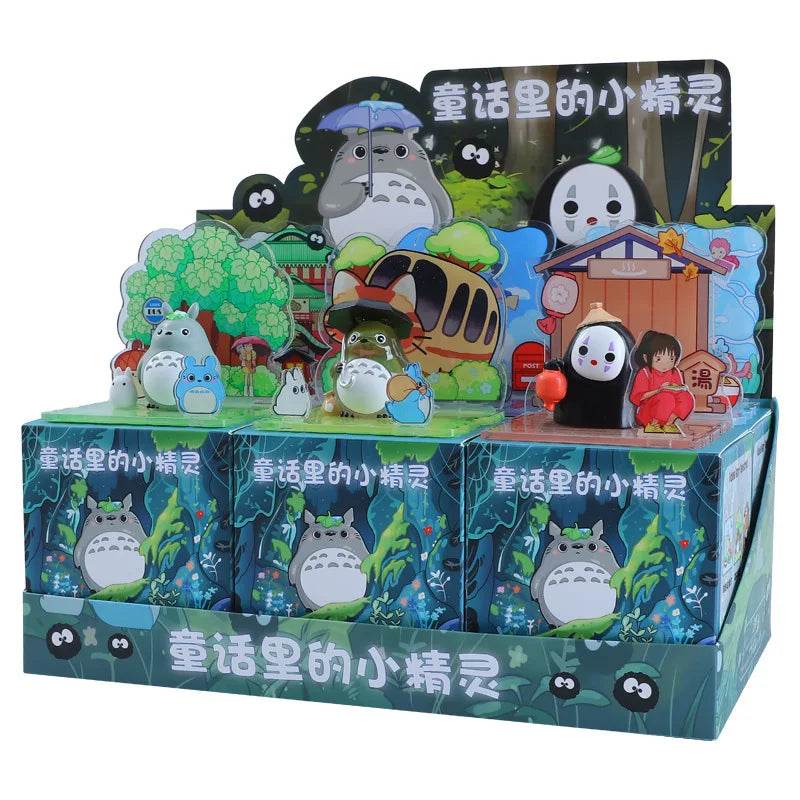 Kawaii Totoro Blind Box Hayao Miyazaki Anime Fairy Tale Elves Mysterious Box Anime Model Kids Birthday Gift Bedroom Home Decor - AIAZ