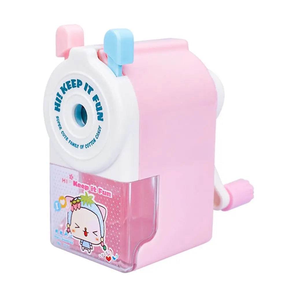 School Supplies Cartoon Animal Gift Pencil Sharpener Anti Sticking Lead Automatically Enters Lead Hand-cranked Mechanical Tool - AIAZ