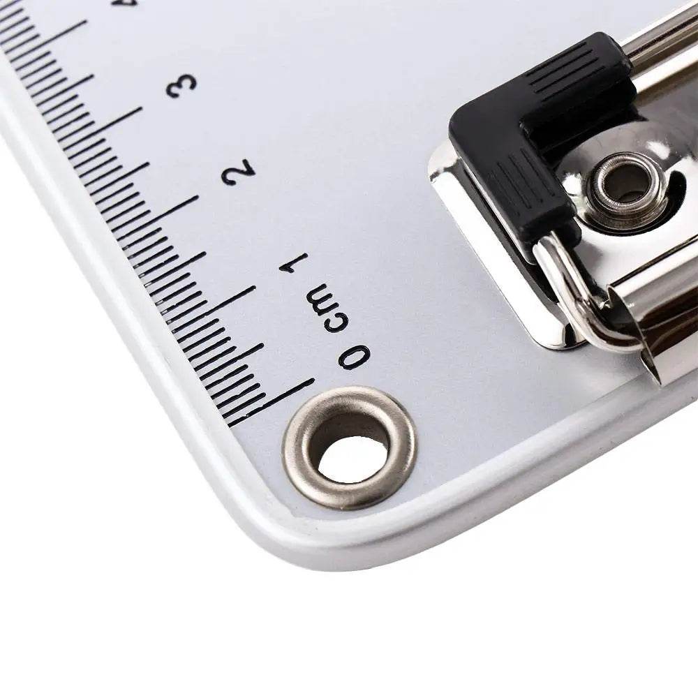 School Supplies A5 Aluminum Alloy File Folder Paper Ticket Storage Writing Board Clip Writing Pads Clipboard A4 Document Holder - AIAZ