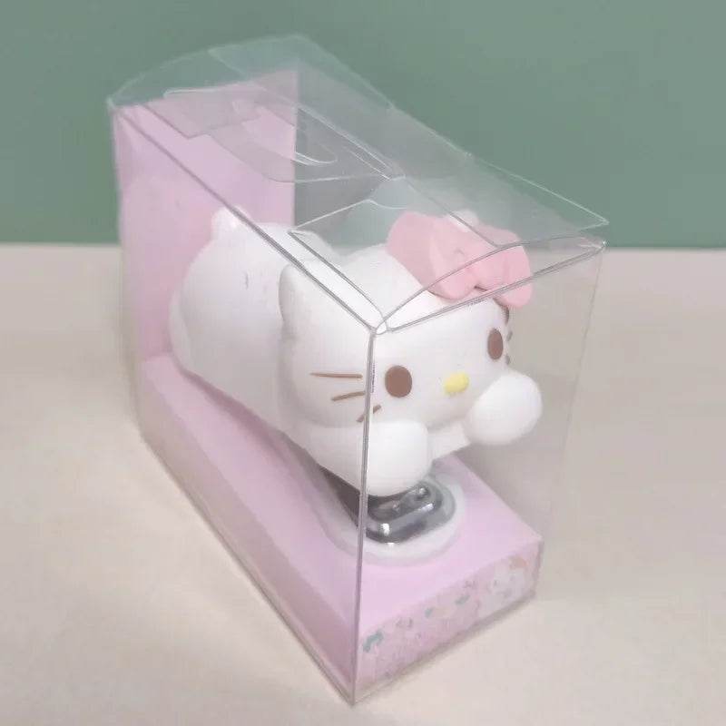 2024 New Mini Stapler School Supplies Stitch Hello Kitty Cartoon Doll Desktop Children Cute Pet Campus Gift Cute Study Unisex - AIAZ