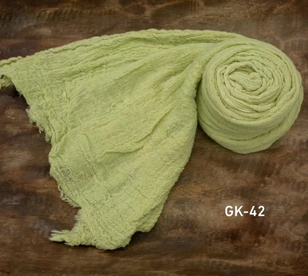 Newborn Cheesecloth Wrap Baby Photography Props Posing Fabric Cotton Stretch Blanket Hand Dyed Newborn Layer Wrap