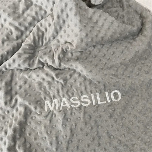 Personalized Bubble Minky Fleece Baby Blanket with Name DIY Custom Toddler Crib Stroller Blanket For Newborn Baby Birthday Gift