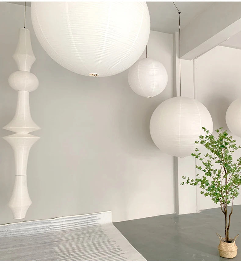 Janpanese Akari Rice Paper Lamp modern Noguchi Yong Pendant Lamp Living Room Bedroom Corner Designer Light