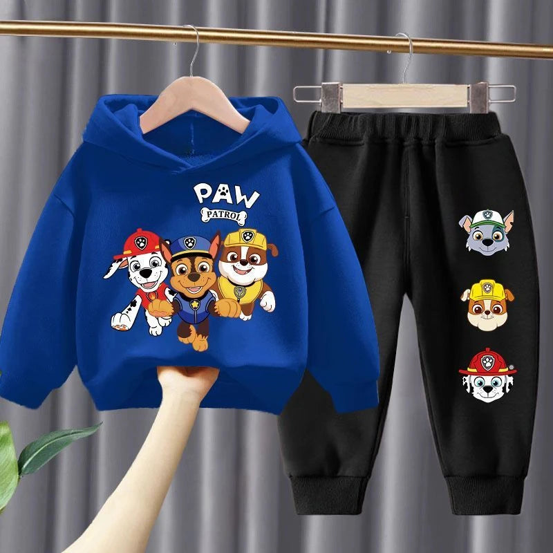 Spring Autumn Children's Clothing Set Boys Thin Sweatshirt and Sweatpant Two Piece Suit PAW Patrol Kids Tracksuit Sweatsuit