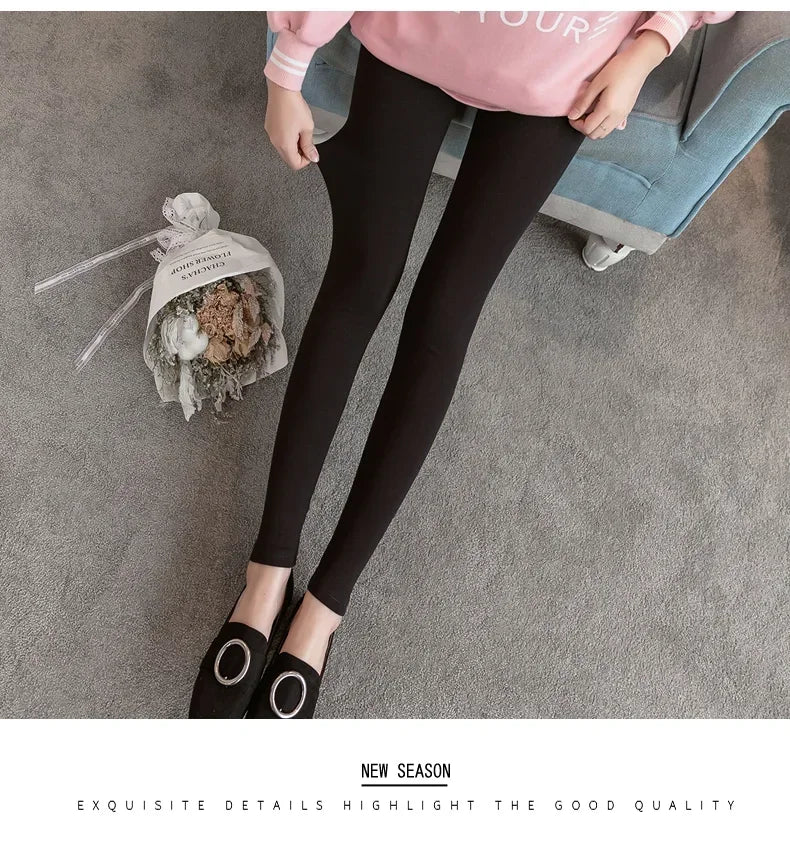 Low Waist Belly Cotton Maternity Legging Spring Casual Skinny Pants Clothes for Pregnant Women Autumn Pregnancy