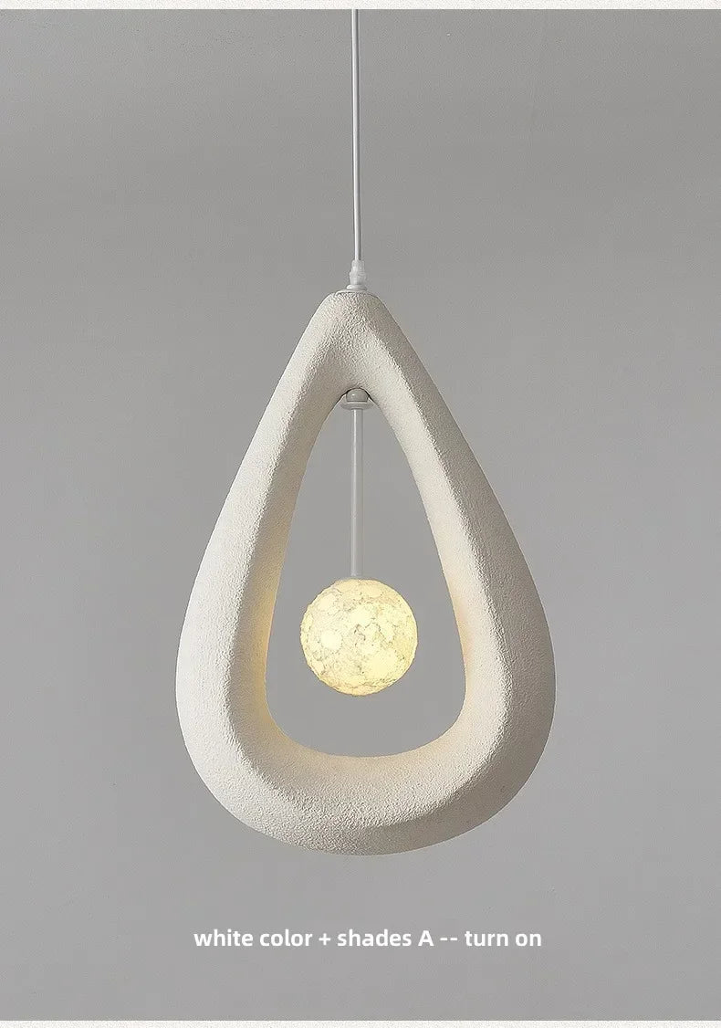 Japanese Wabi Sabi Pendant Light Nordic Dining Room Ceiling Chandelier Home Decor Bar Table Kitchen Island Creative Hanging Lamp